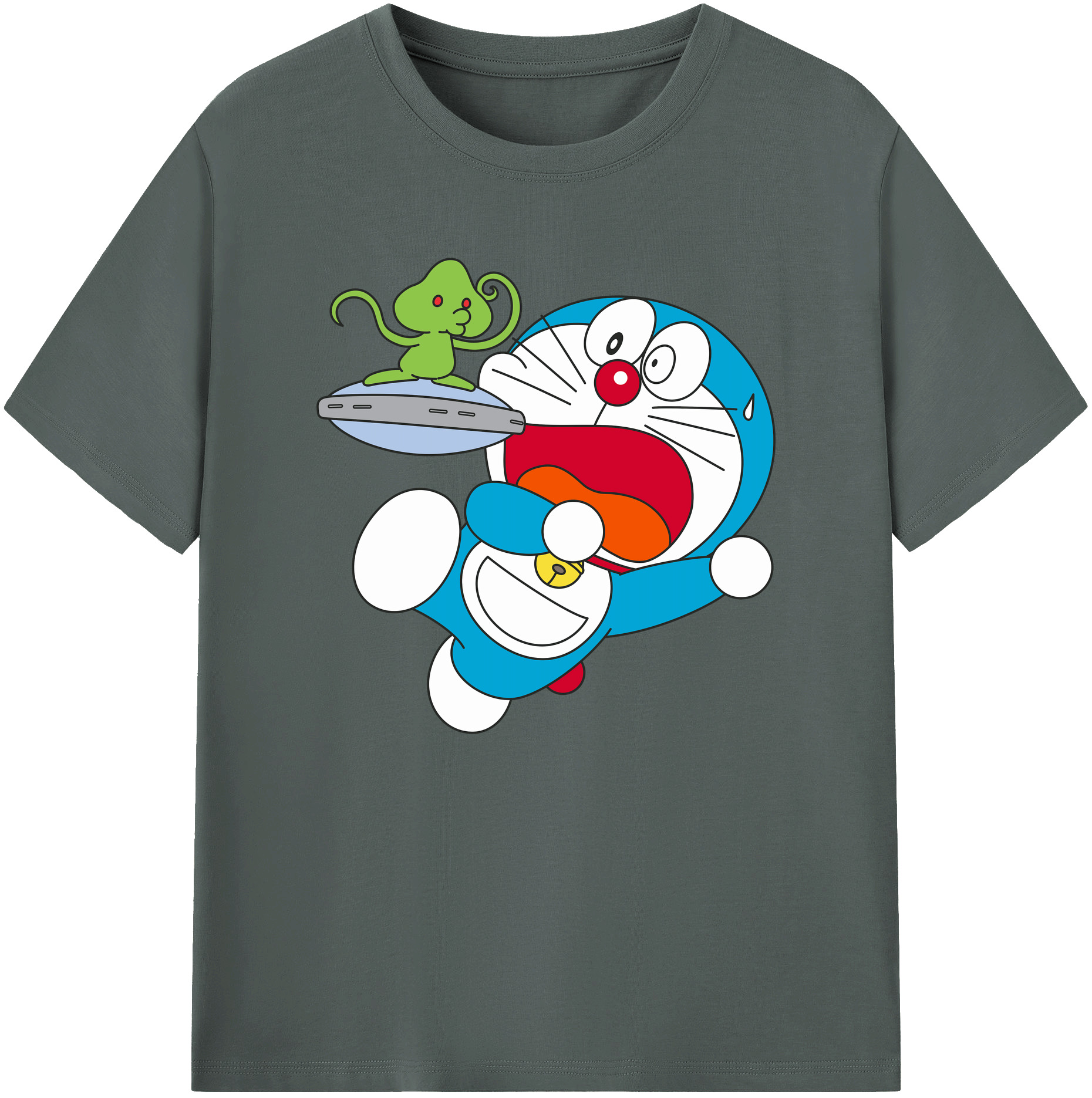 （画像用） ドラえもん Doraemon 綿100％ メンズ半袖Tシャツ｜肌触りやわらか＆通気性